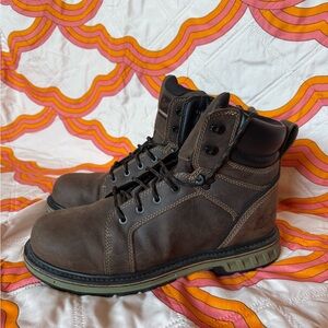 Danner Brown Leather Boots with Sturdy Sole and Ankle Support